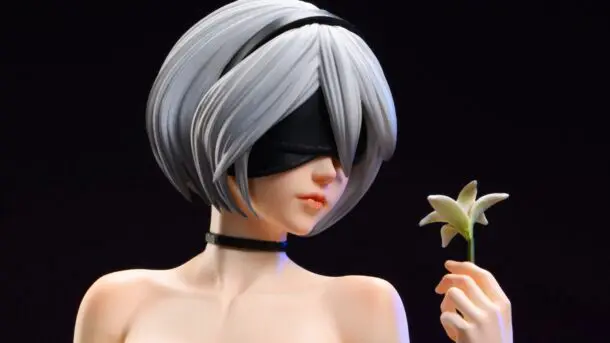 NieR: Automata: 2B aparece en bikini en una sensual figura — Kudasai