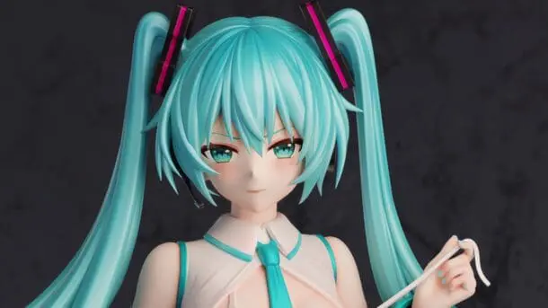 Hatsune Miku vuelve en una ardiente figura — Kudasai