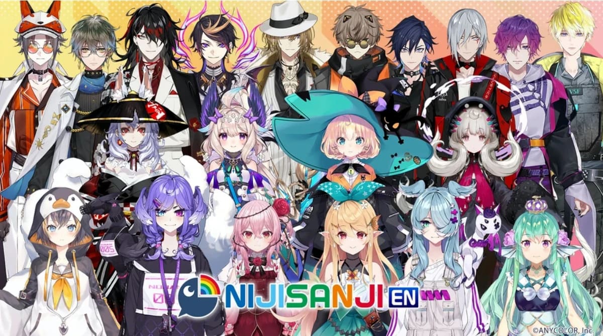 Imagen De Presentación De Los Personajes De Nijisanji