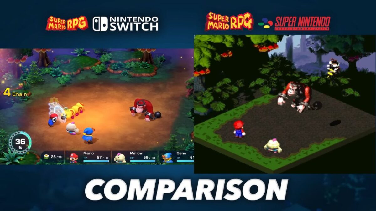 Super Mario Rpg Remake Comparacion Snes Vs Switch 2