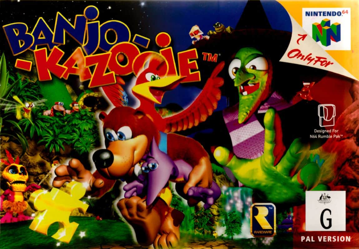 Banjo Kazooie Nintendo 64 Front Cover