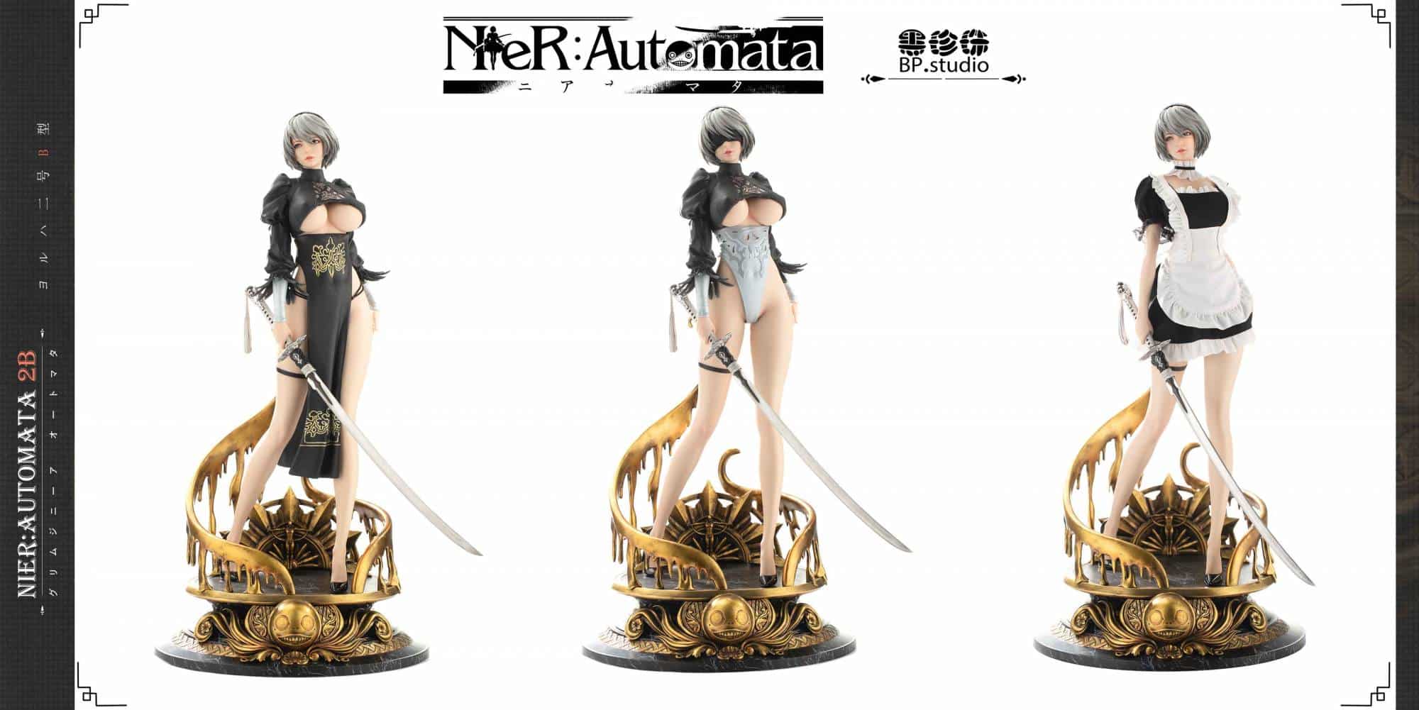 Nier Automata: 2B Se Viste De Maid En Esta Alucinante Figura Estilo H