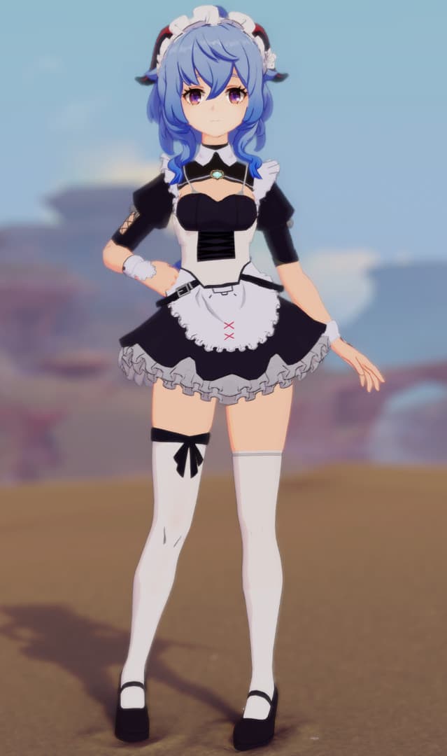 Ganyu De Genshin Impact Nos Enseña Su Vestido Estilo Maid Gracias A Increíble Mod