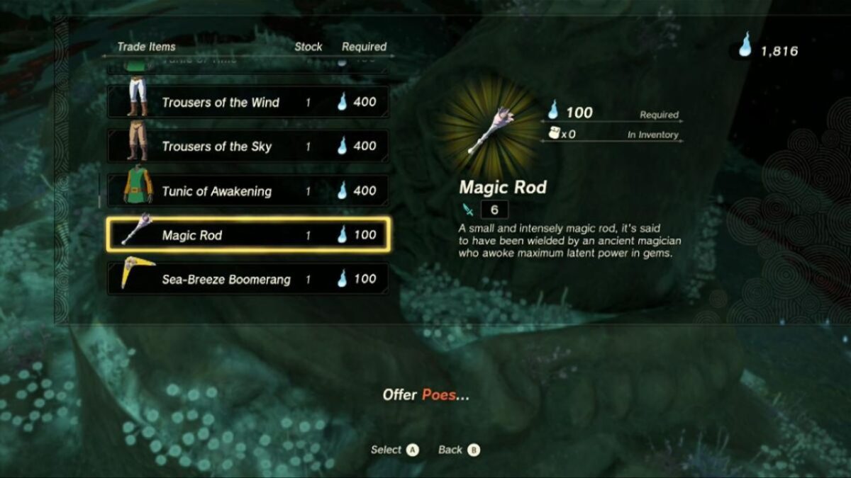 Zelda Tears Of The Kingdom Magic Rod 2
