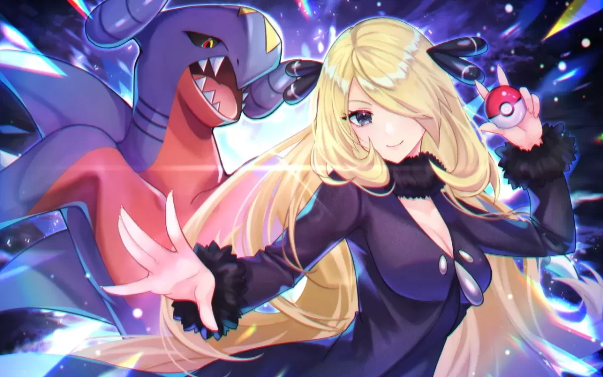 Cynthia De Pokémon Con Garchomp