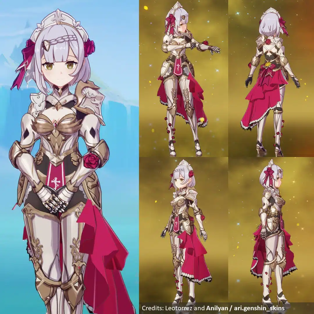 Genshin Impact: Noelle Caballera De Favonius Es Real En Mod