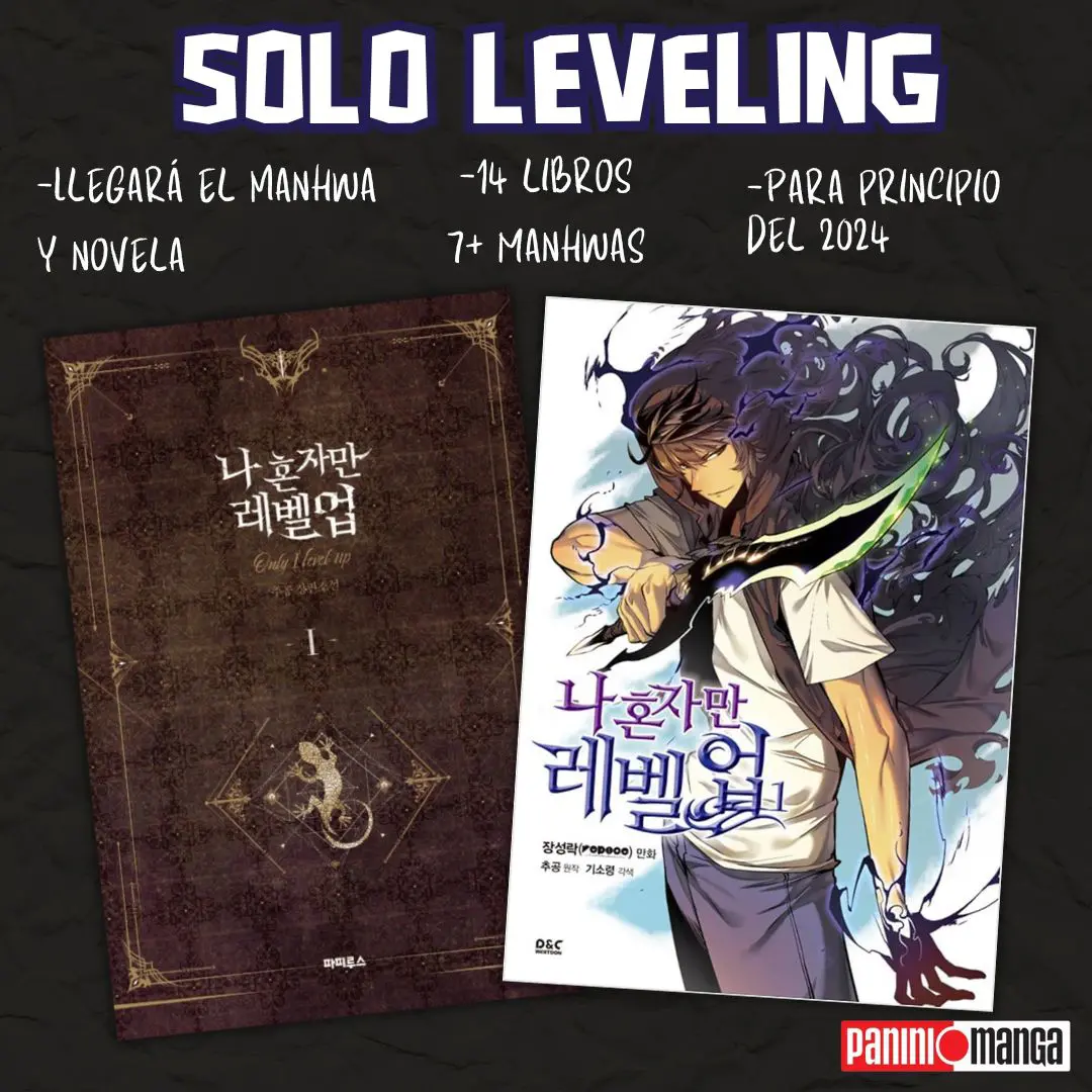 Solo Leveling Panini Manga Anuncio