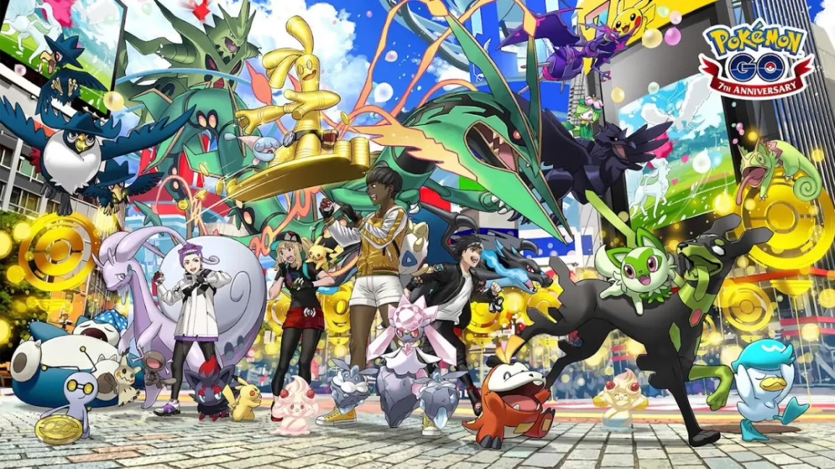 Póster Del Séptimo Aniversario De Pokémon Go