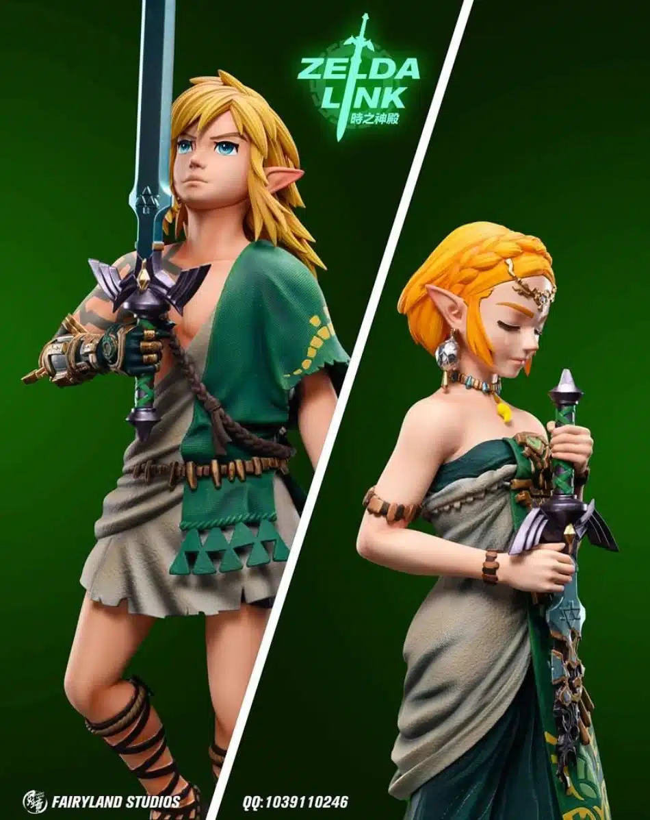 Zelda Y Link Son Recreados En Asombrosas Figuras