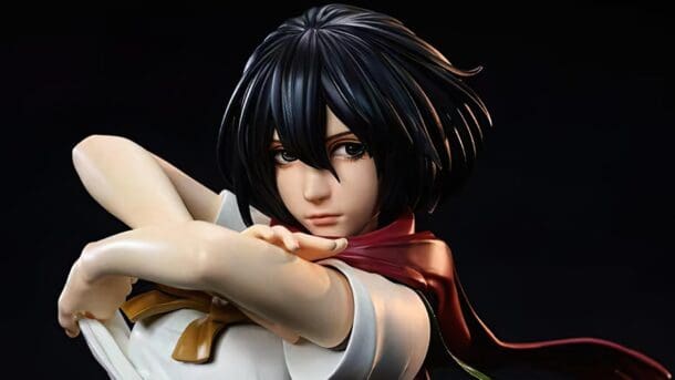 Shingeki no Kyojin: Mikasa se viste de sensual colegiala para una figura — Kudasai