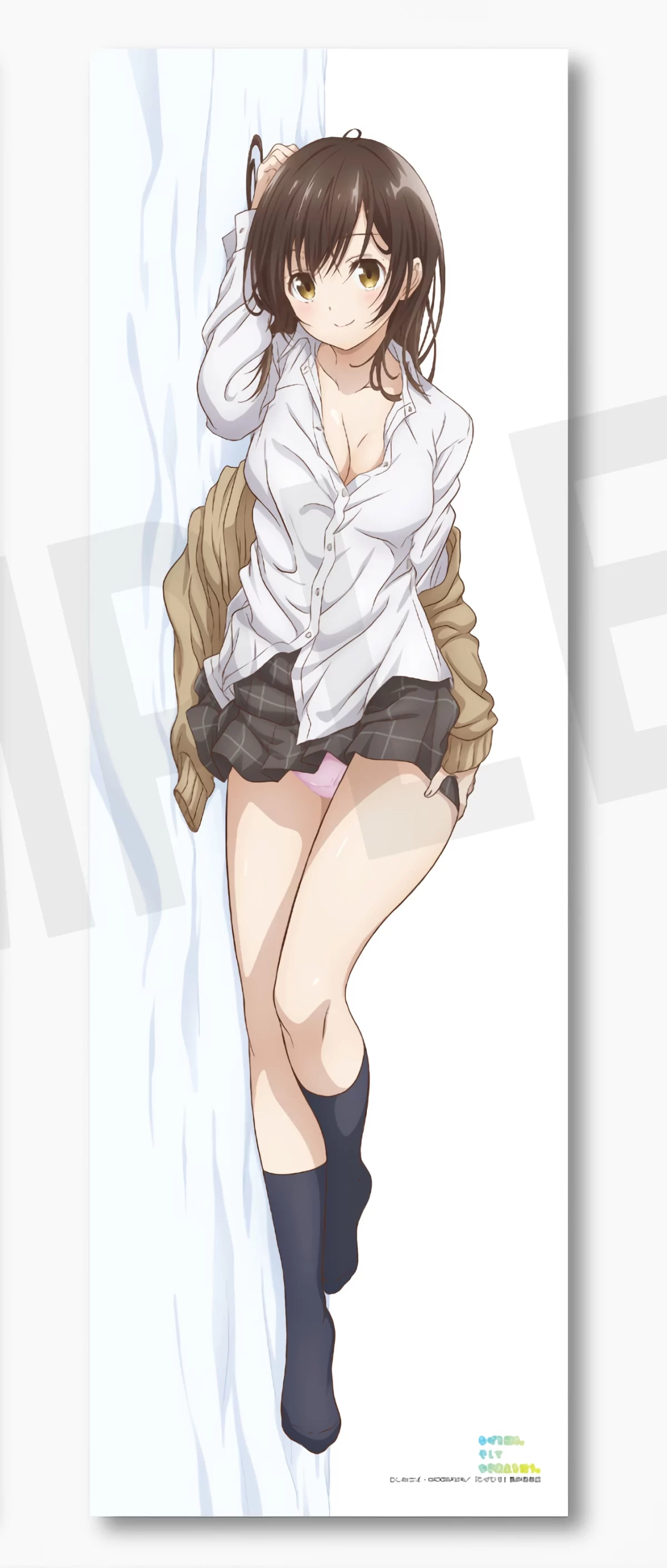 Hige Wo Soru. Soshite Joshikousei Wo Hirou Sayu Ogiwara Dakimakura 2