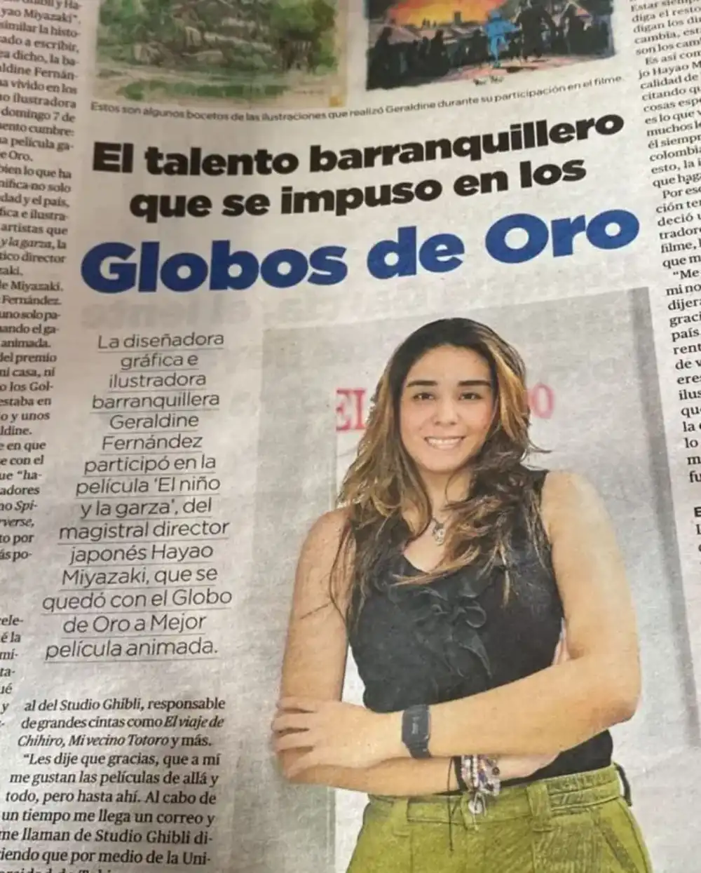 Periodico Colombiao Geraldine Fernandez 01