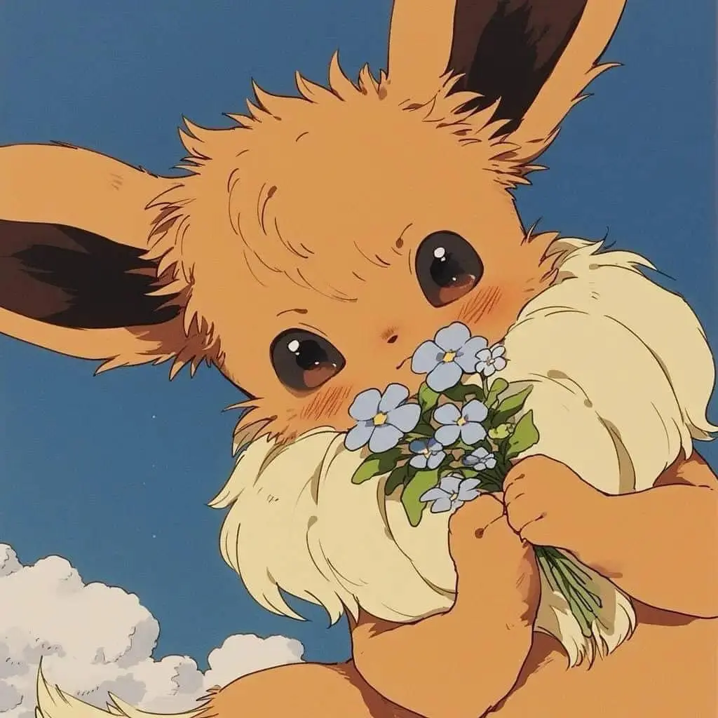 Pokemon Studio Ghibli Eevee