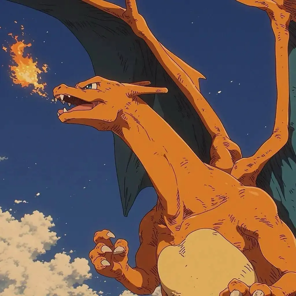 Pokemon Studio Ghibli Charizard