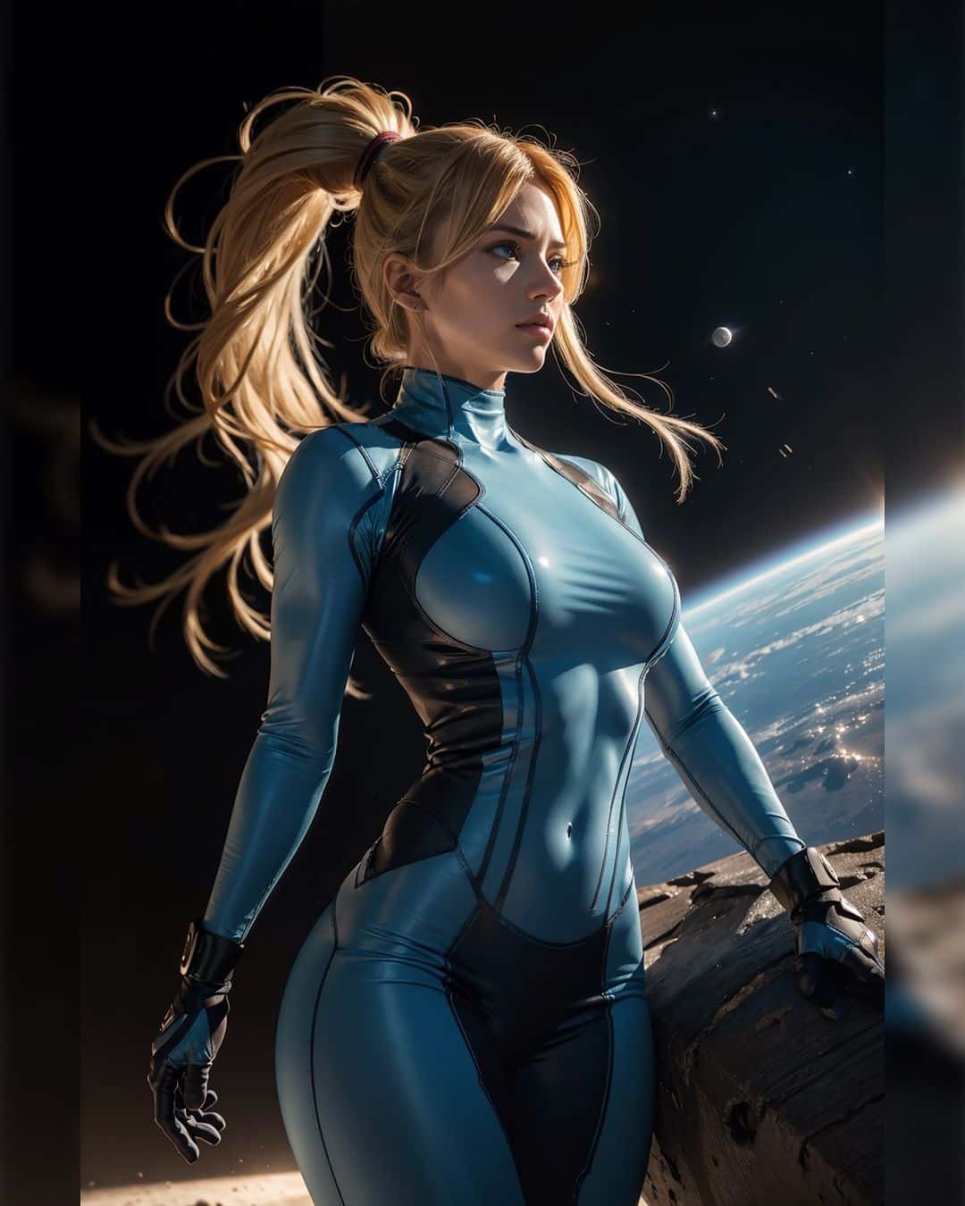 Fan De Metroid Recreó A Samus Aran De Manera Realista En Ilustraciones