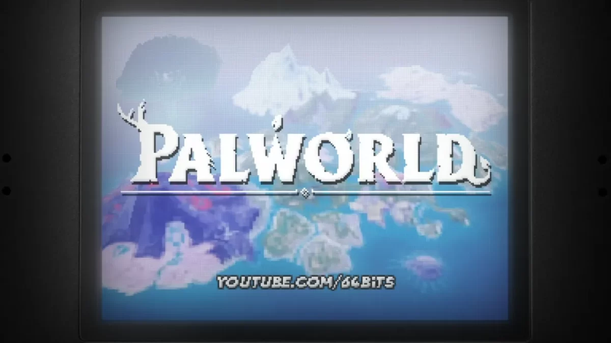 Pantalla De Título Del Demake De Palworld En Nintendo Ds