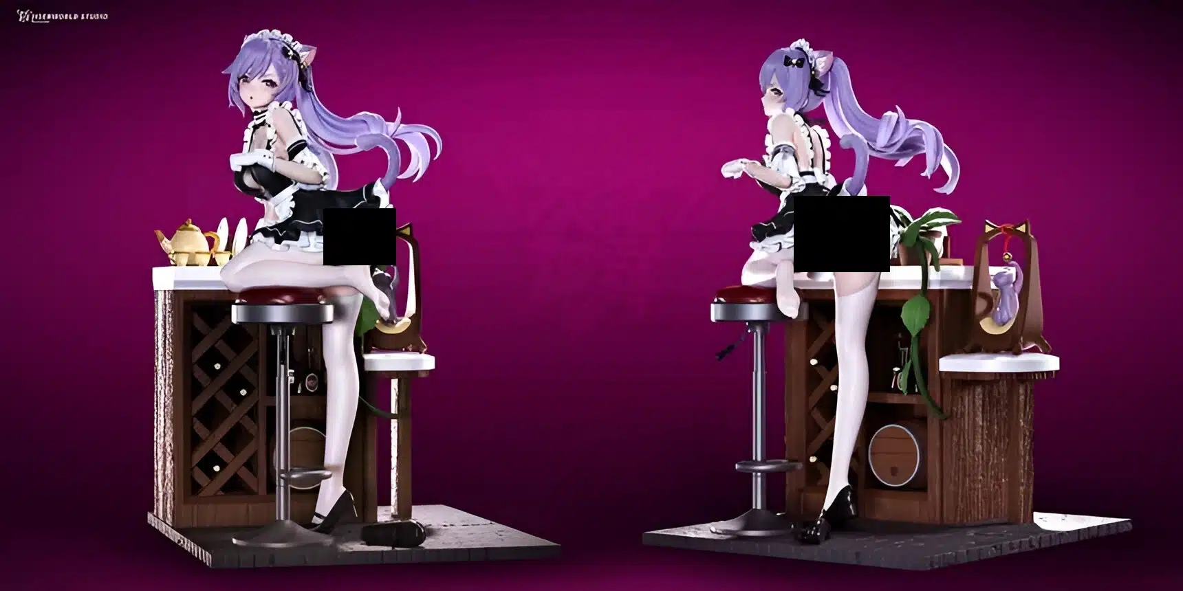 Genshin Impact: Ganyu Y Keqing Se Visten De “Maids” En Hermosas Figuras