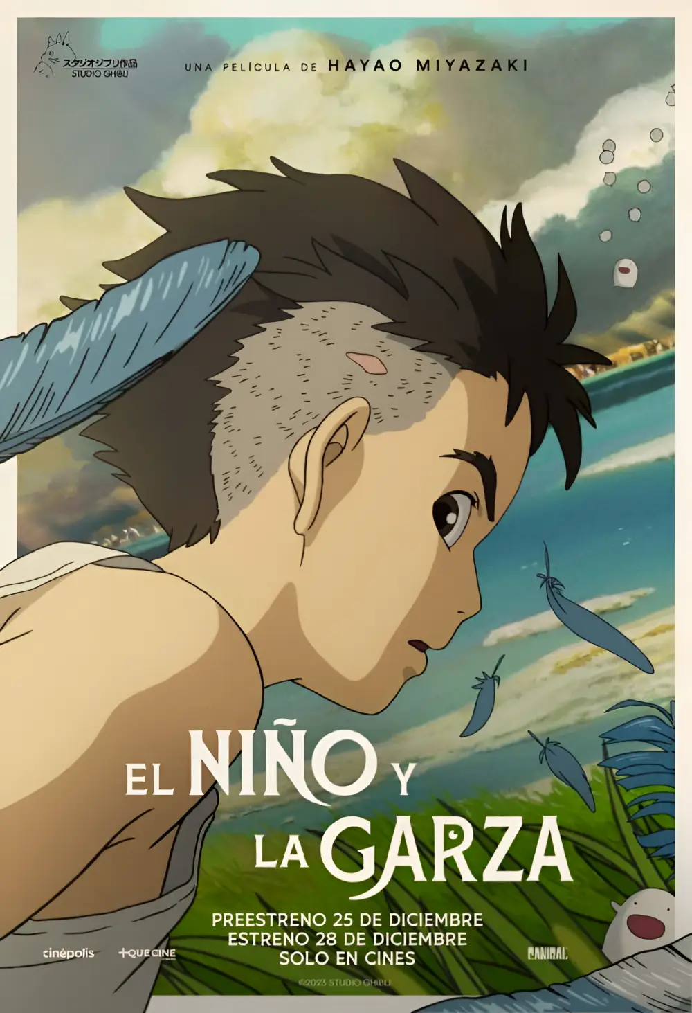 El Niño Y La Garza Poster