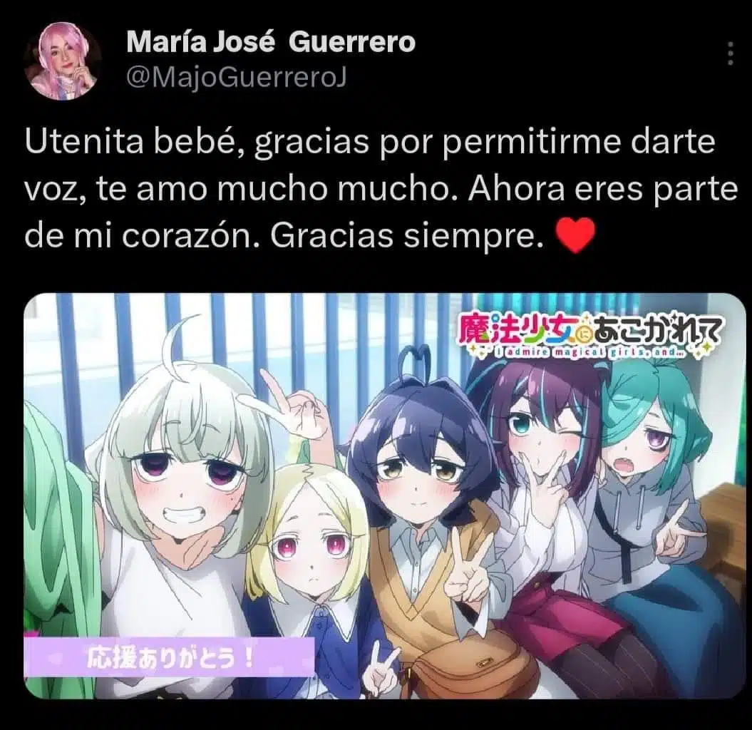 Mahou Shoujo Ni Akogarete Actriz De Doblaje Utena Emociona A Los Fans Con Mensaje