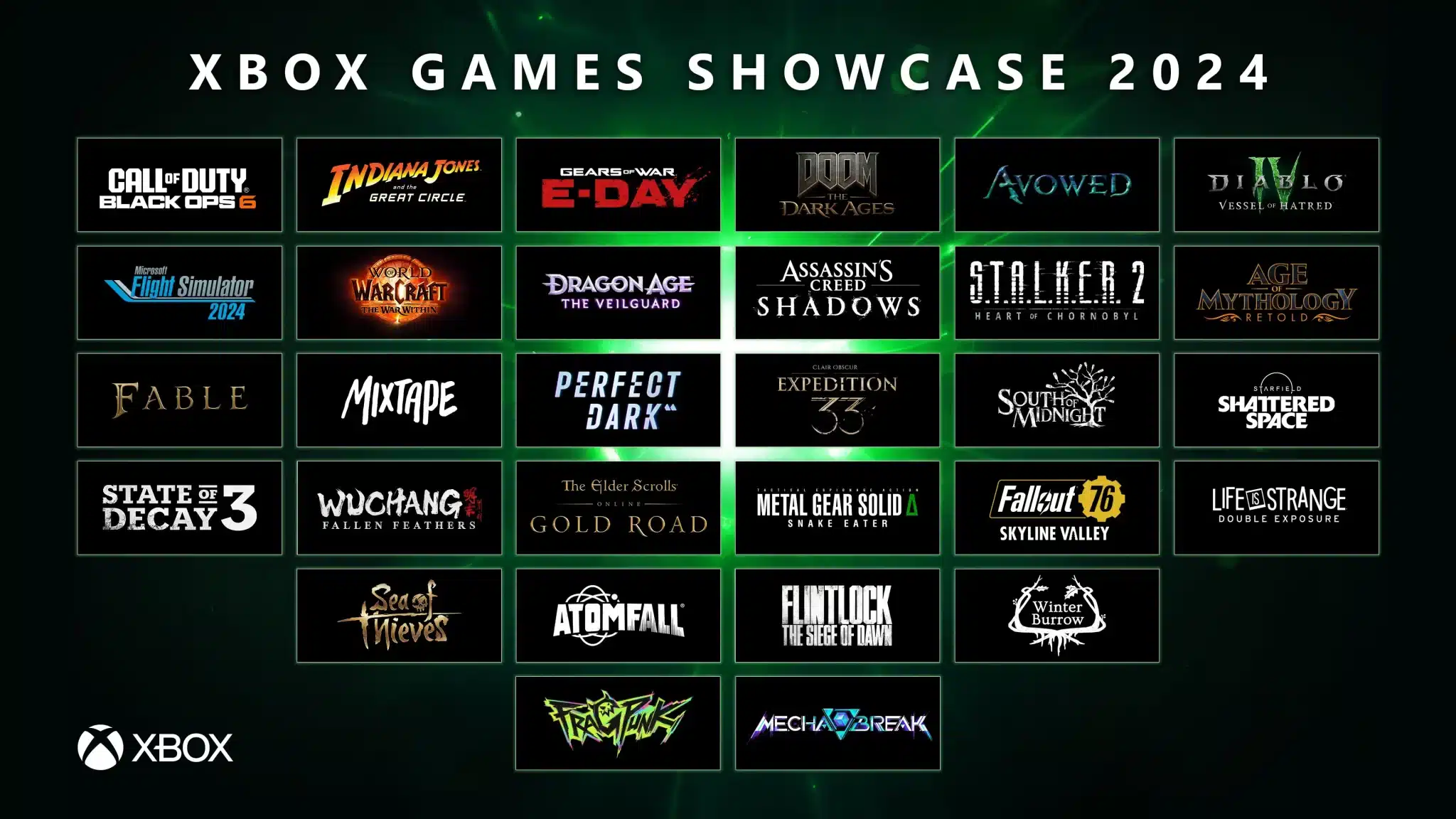 Xbox Showcase 2024 Videojuegos
