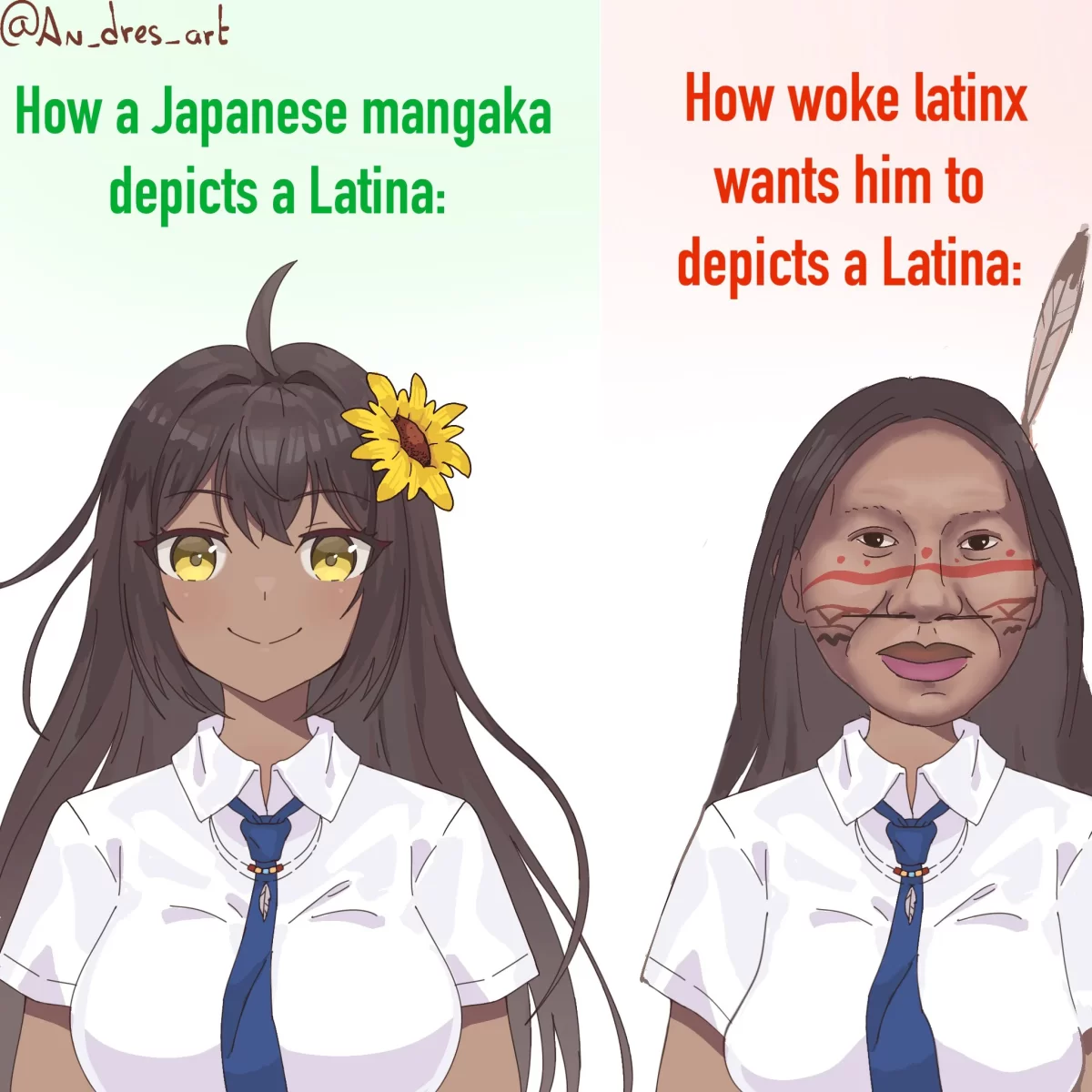 Kasshoku Musume No Latina-San: Así Debería Verse Latina Realmente Según Un Artista