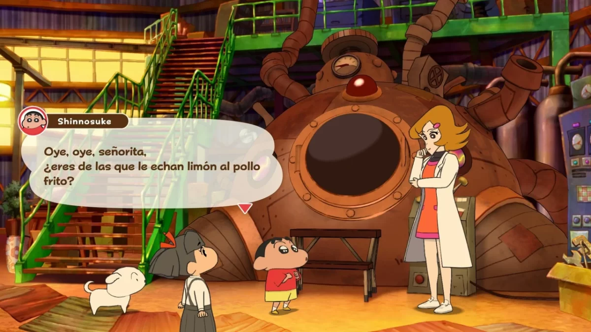 Shin-Chan Conoce Muchos Personajes En El Juego