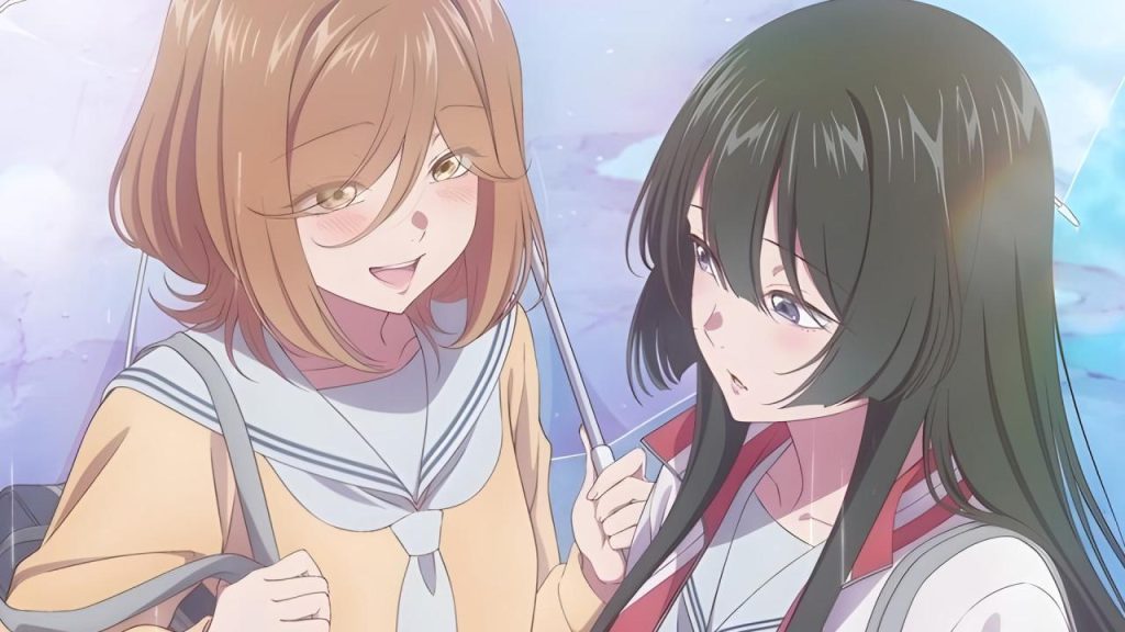 the moon on a rainy night anime
